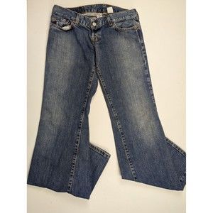 Vintage 90s Lucky Brand Dungarees Women Jeans Made in USA Sz 8/29 Med Wash Denim